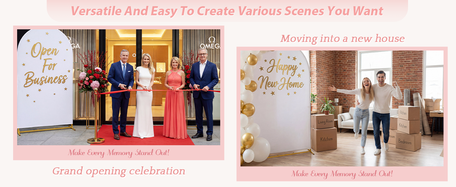 arch backdrop stand and cover set