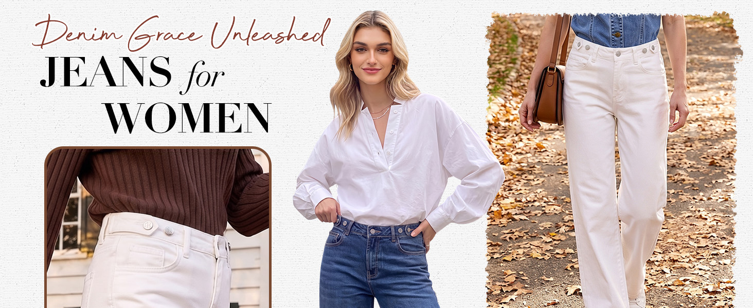 GRAPENT stretchy jeans for women