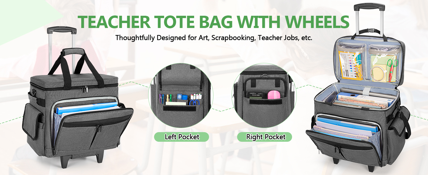 Trunab rolling teacher bag