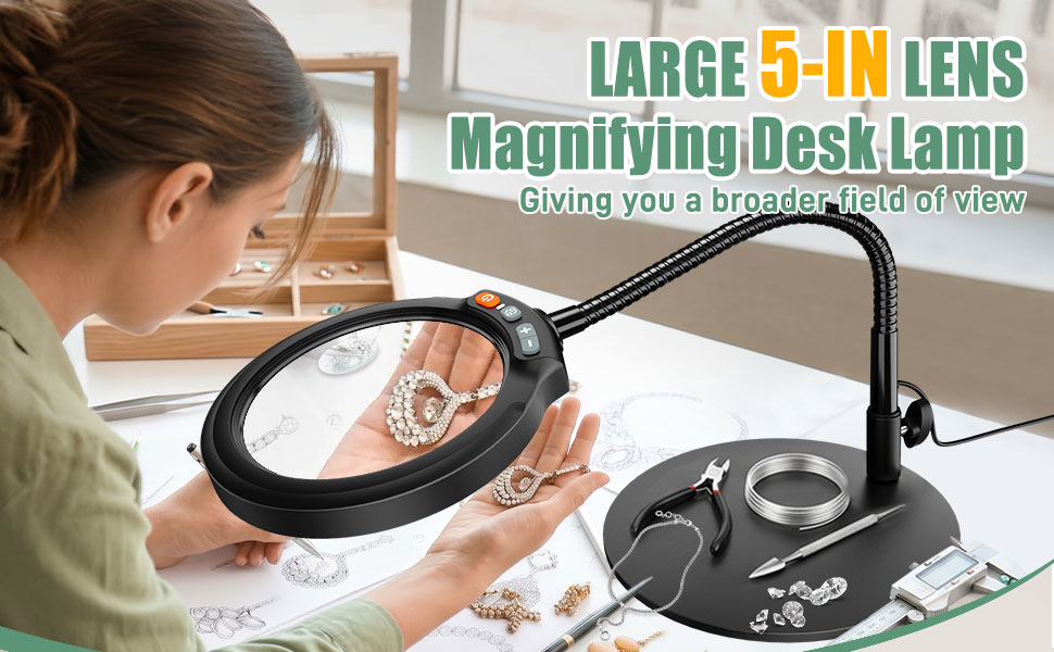 5 inch magnifying lamp