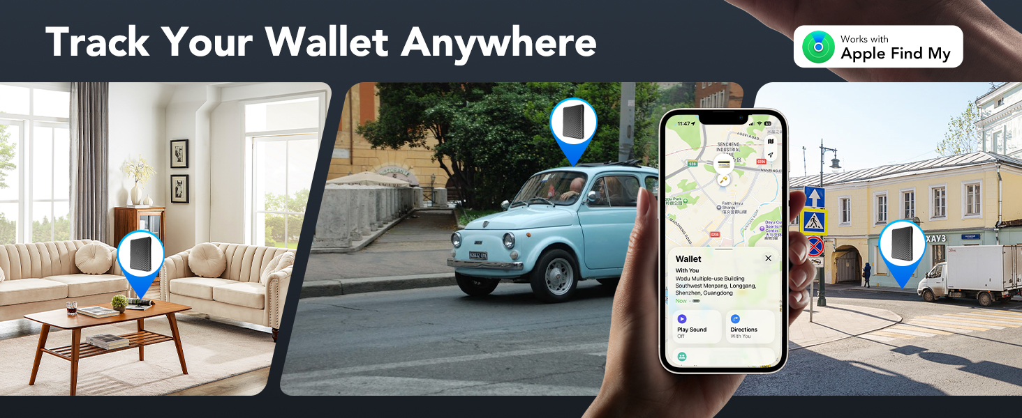 Tracker Tag Smart Wallet for men