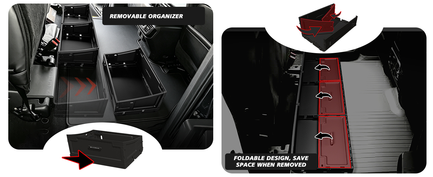 F150 Foldable Underseat Storage