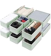 Cupic Cupid 6-Pack Fabric Storage Baskets, Closet Storage Bins with Handles for Shelves, Collapsi...