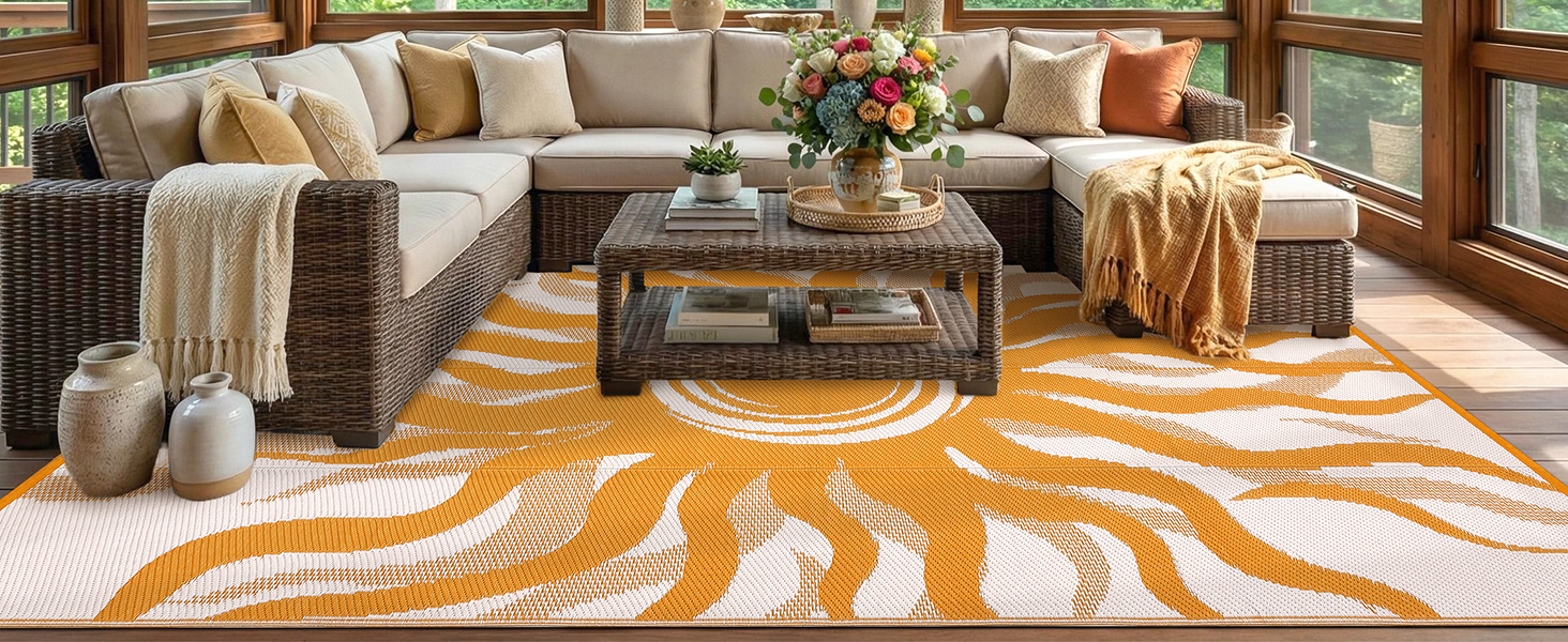 outdoor rug 8x10 patio waterproof