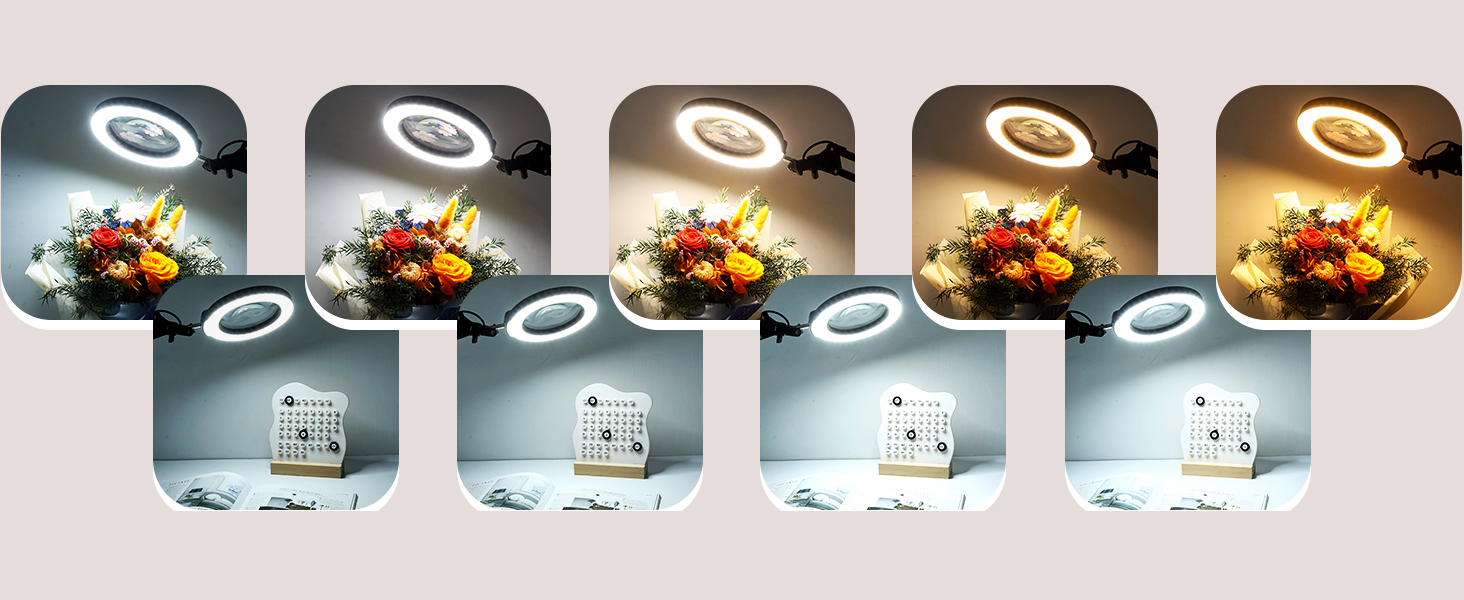 magnifying glass with light