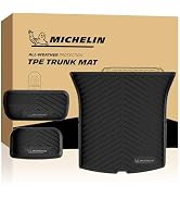 Michelin Vehicle Mat, All-Weather TPE Custom Fit Liner for Tesla Model Y 5 Seat Floor Mats 2025-2...