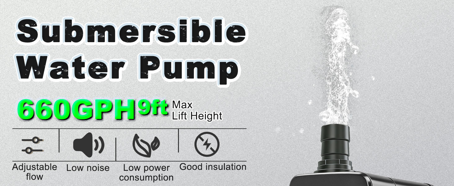 Submersible water pump