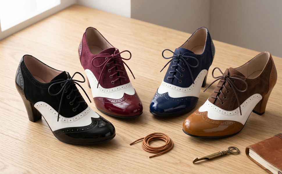 oxford heels for women