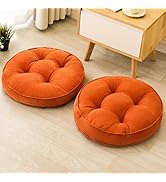 1 MIDDLE ONE Floor Pillow Set of 2, Memory Foam Floor Cushions for Adults, Large Square Meditatio...