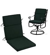 Zonamat High Back Patio Chair Cushions, 21x20 Waterproof & Fade-Resistant Outdoor Dining Chair Cu...