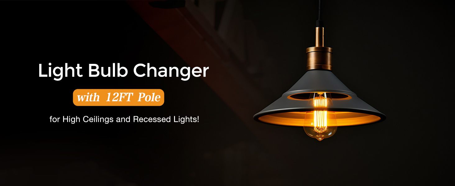 Allyplay Upgraded 12FT Light Bulb Changer for High Ceilings
