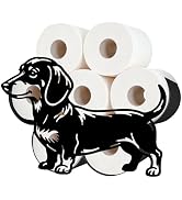 Cat & Moon Toilet Paper Holder Wall Mount for Standard Size Roll 4.5" | Rust-Resistant Iron; Funn...
