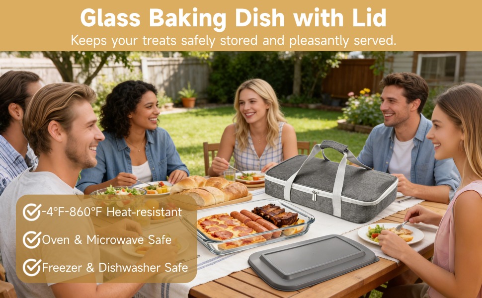 Glass Baking Dish with Lid