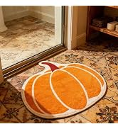 GeoDB Flower Bathroom Rug Bath Mat Absorbent Non Slip Shower Rug Front Door Mat for Farmhouse Hom...