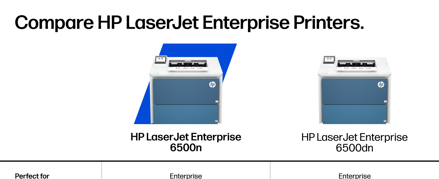 Compare HP LaserJet Enterprise Printers