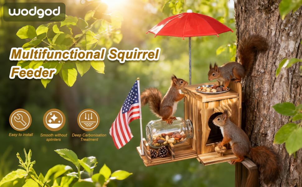 Multifunctional Squirrel Feeder