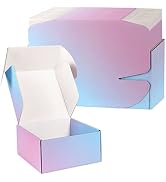 DERZIFUN 10x8x2 Inch Cardboard Shipping Packaging Boxes Mailer, 20 Pack Purple Shipping Mailing B...