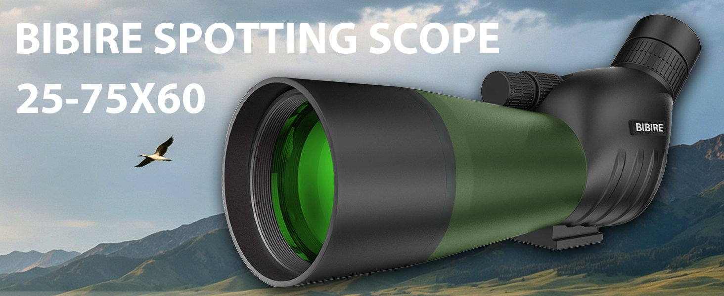 25-75X60 Spotting Scope Tripod Phone Adapter Bird Watching FMC BAK4 Prism Spotter Scope Waterproof