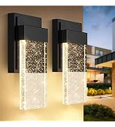 BesLowe 2-Pack Outdoor Wall Light Fixtures, Exterior Lighting Fixtures Wall Mount, Waterproof Por...