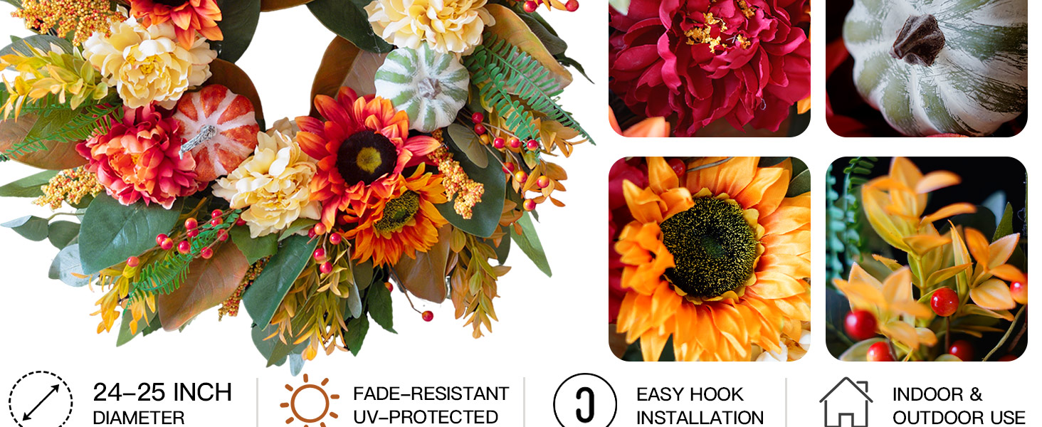 outdoor fall wreath