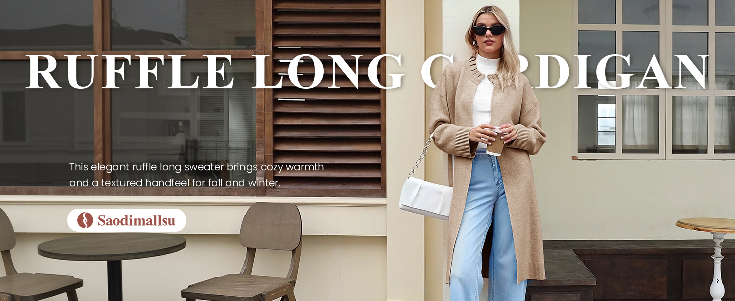 long cardigan with pocket