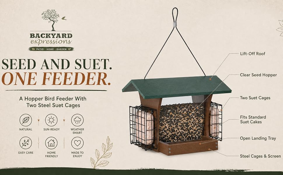 bird feeder with drainage, hopper bird feeder drain holes, bird feeder that keeps seed dry