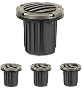 Gardencoin Brass Well Lights Outdoor 12V LED Low Voltage Landscape In Ground Light Waterproof Up ...