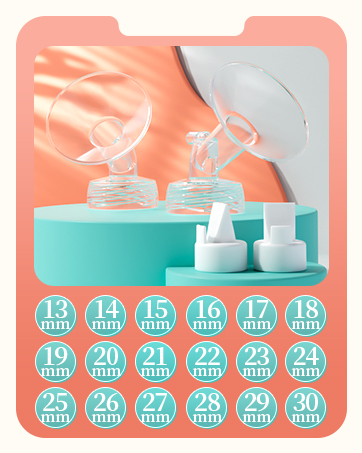 Breast Flanges 17mm 2-Pack for Medela Pump in Style, Symphony, Freestyle, Sonata, Maxflow and Lan...