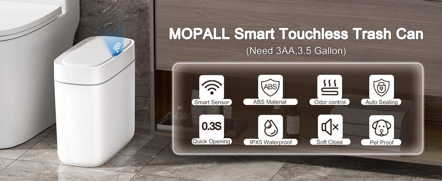 Motion Sensor Trash Can