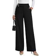 ANRABESS Womens Wide Leg Palazzo Pants with Pockets | Lightweight Breathable High Waisted Pants, ...