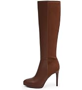 Modatope Knee High Boots Women Platform Boots Pointed Toe Tall Boots 4 In Stiletto High Heel Long...