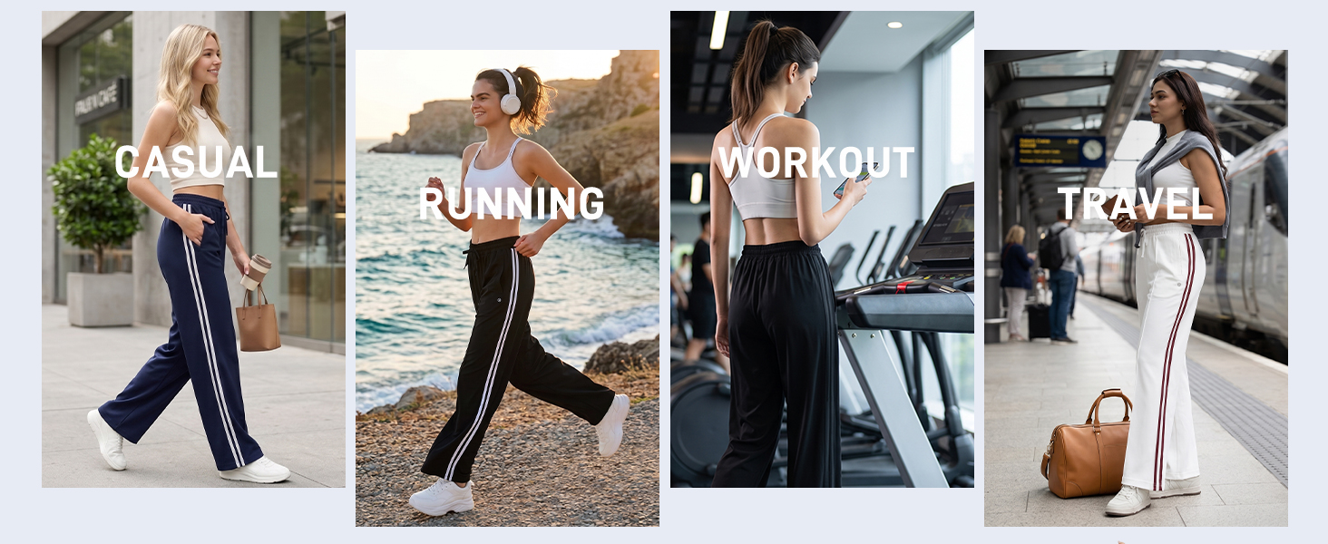 casual running workout travel