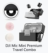 DJI Mic 3 (2 TX + 1 RX + Charging Case) with Sony Camera's MI Hot Shoe, Wireless Microphone for i...