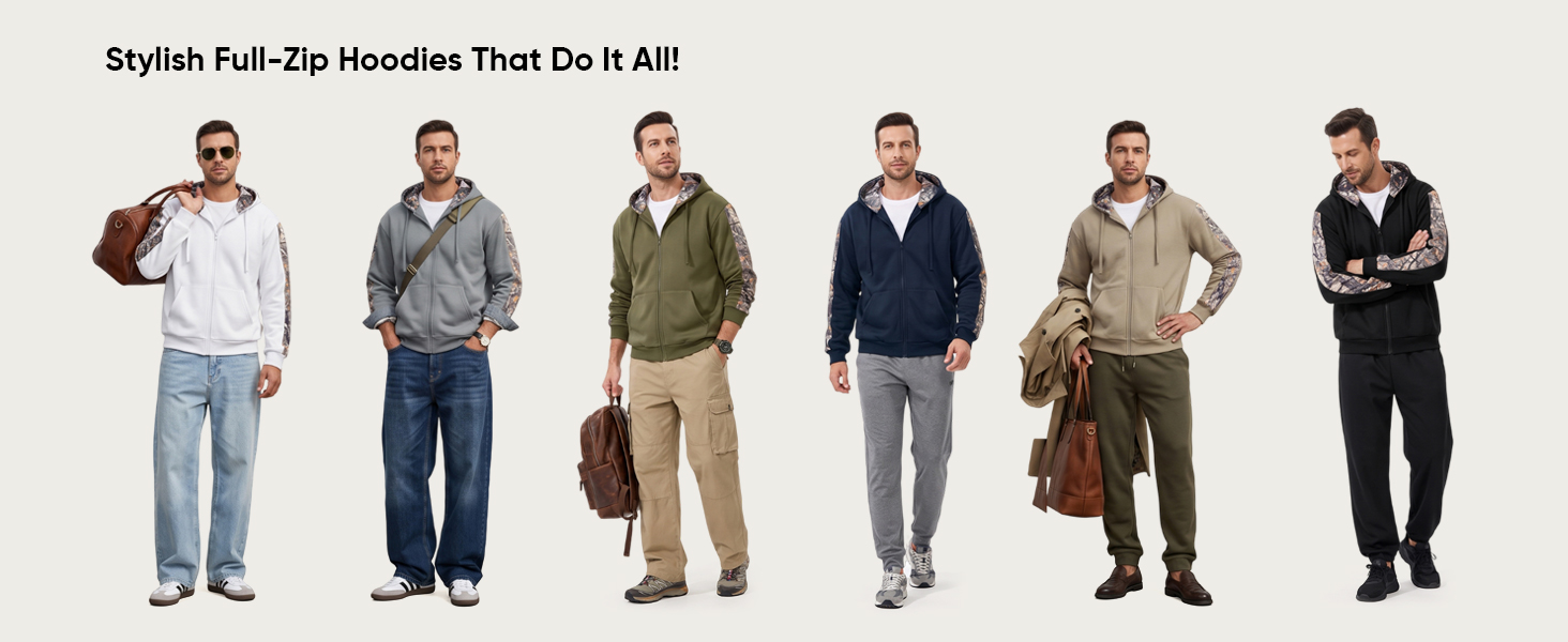 stylish full zip hoodie