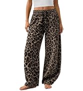 JUICICI Barrel Sweatpants Women Fall Fashion Wide Leg Pants 2026 Baggy Lounge Drawstring Sweat Pa...