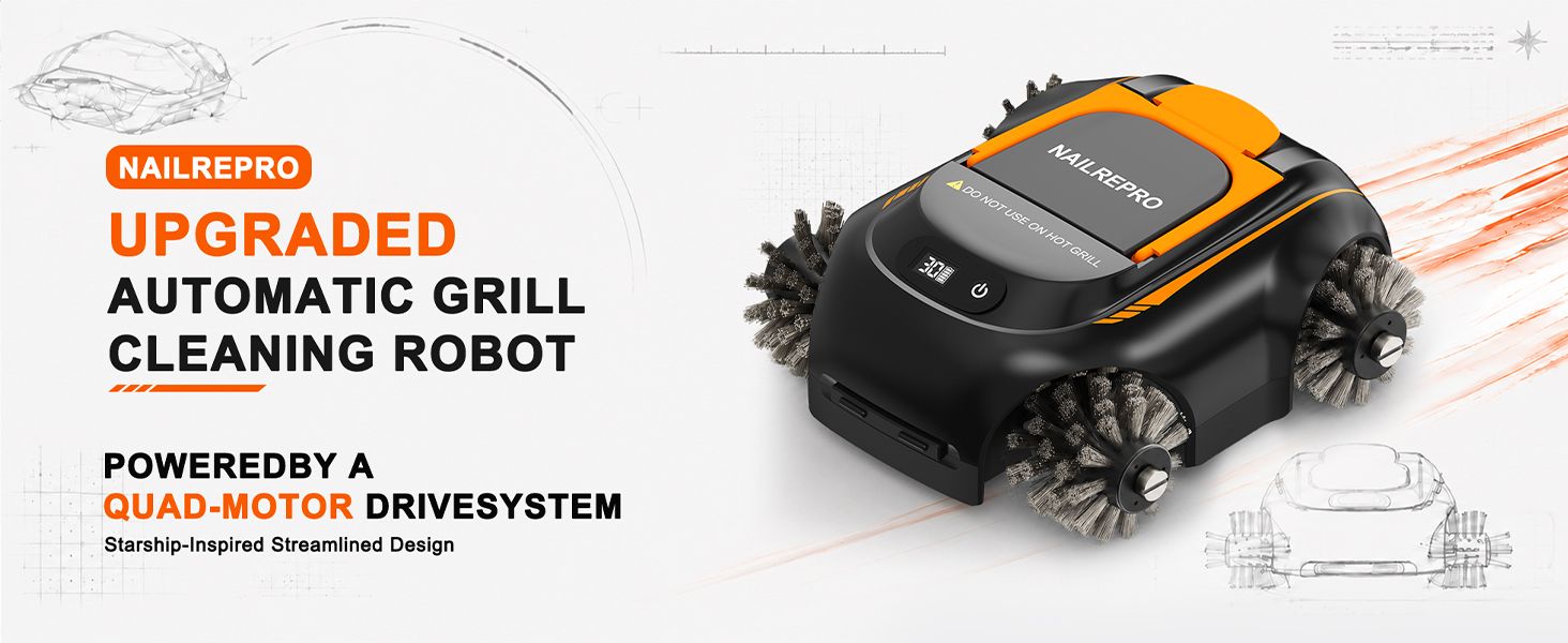 Nailrepro 2026 Upgraded Electric Grill Robot