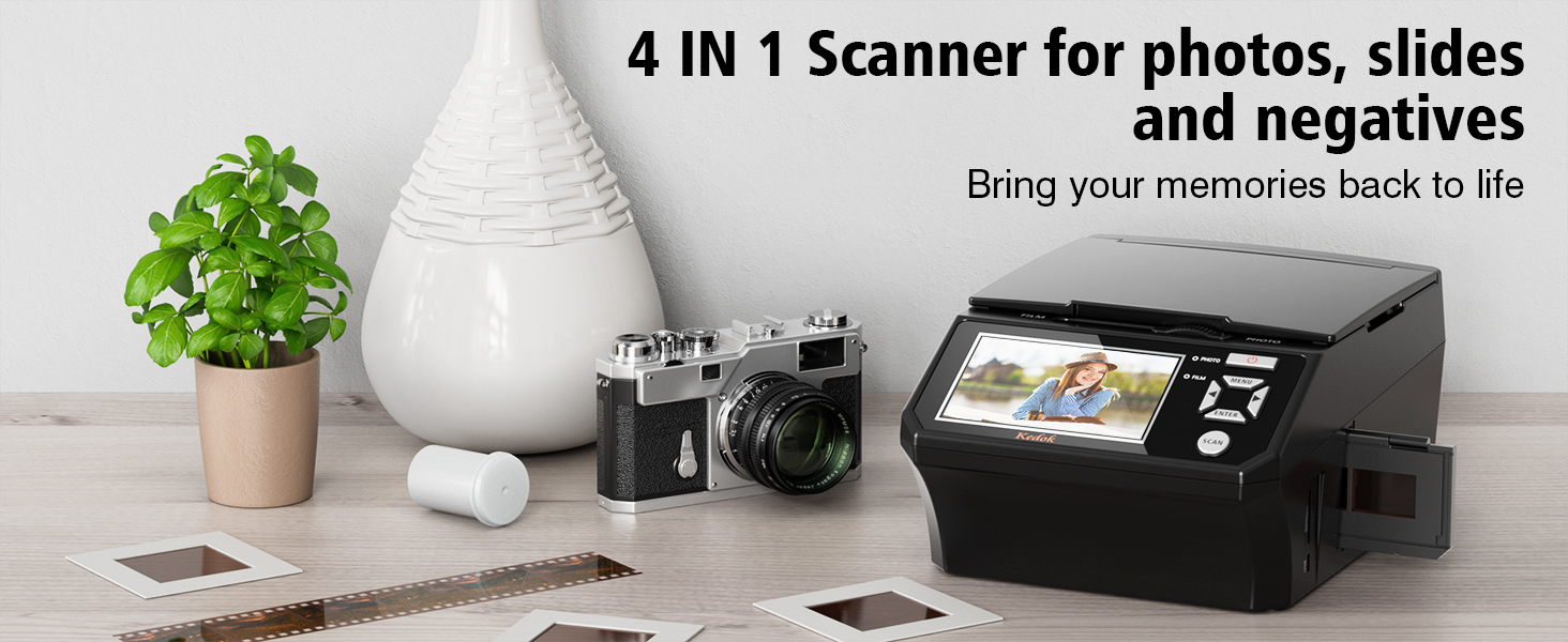 4-in-1 Film and Slide Scanner