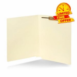 Blue Summit Supplies 50 End Tab Fastener File Folders