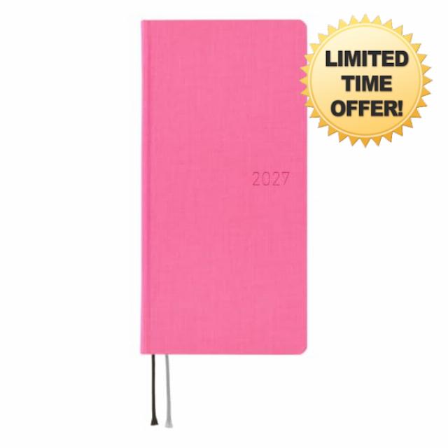Hobonichi Techo 2027 Weeks MEGA – Colors: Pink Sapphire (English