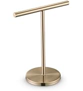 Champorya Paper Towel Holder Countertop with Tension Arm Champagne Bronze | Stainless Steel, Sing...