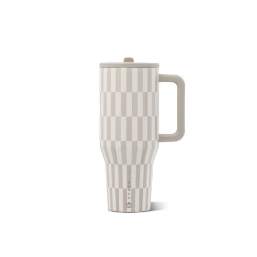 Insulated Tumbler with Handle & Straw