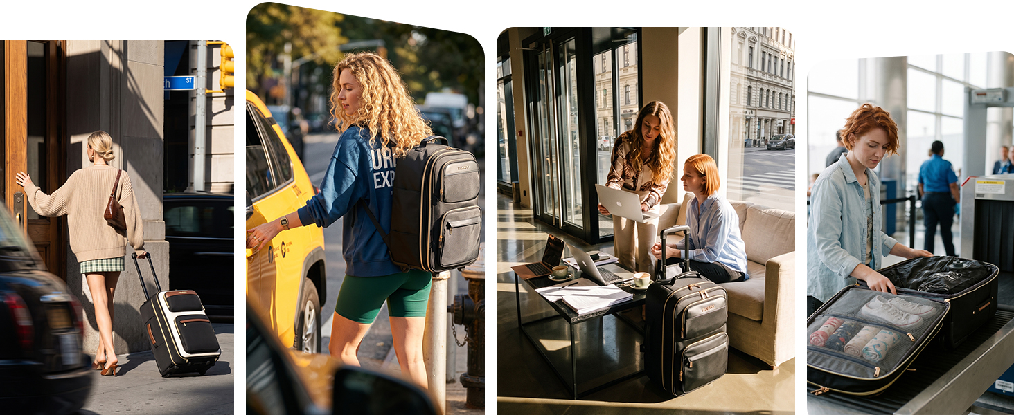 travel backpack with vacuum system