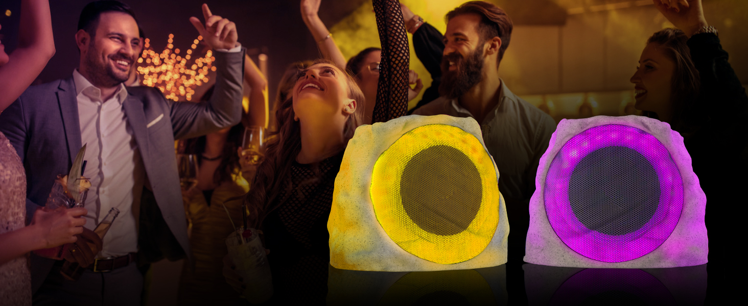 solar rock speakers