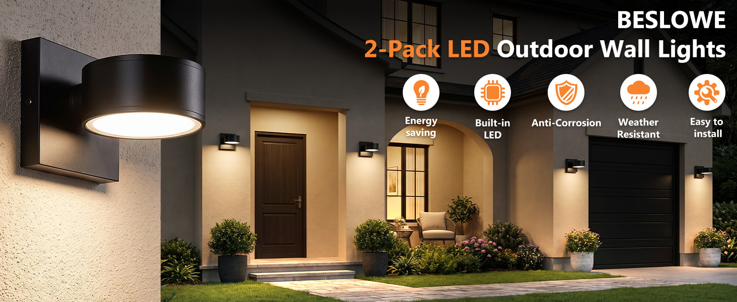 LED Porch Lights, Exterior Lighting fixtures, Waterproof