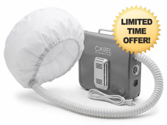 Soft Bonnet Hair Dryer – Portable Hair Dryer with Hood and Adjustable Cap for Curly Hair