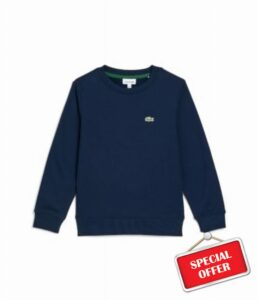 Lacoste Kids Crew Neck Sweatshirt (Big Kid)