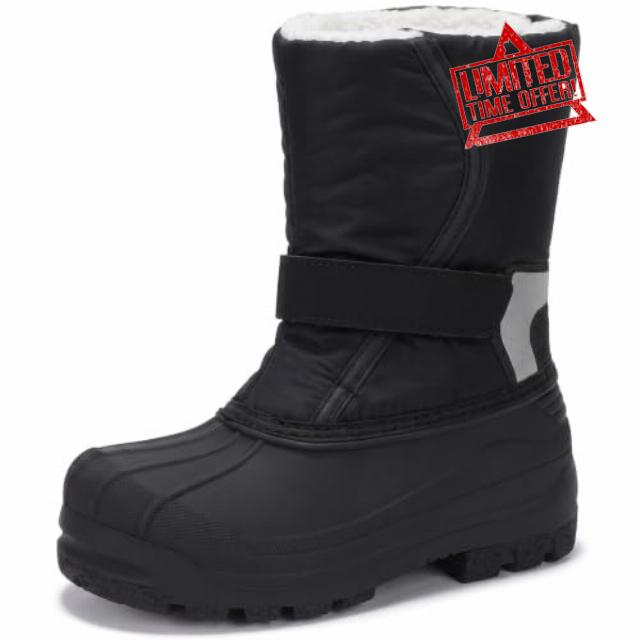 STQ KIDS Boys Girls Snow Boots Waterproof Winter Duck Boot                                                          Waterproof non-slip for snowy road