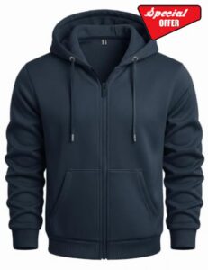 MAGCOMSEN Men's Zip Up Hoodie Casual Fleece Lined Hooded Sweatshirt                                                          Winter zip up hoodies for men with kangaroo pocket. Warm jacket