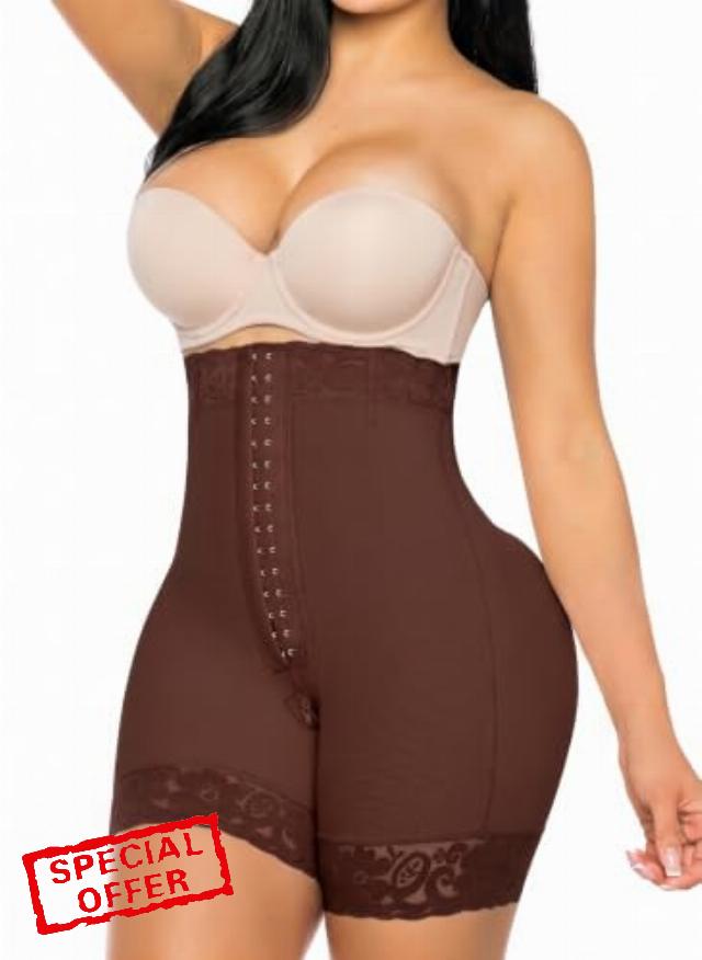 YIANNA Women Tummy Control Shapewear Strapless Faja Colombianas Body Shaper                                                          Postpartum Fajas Moldeadoras