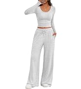 Trendy Queen Women's 2 Piece 2026 Fall Fashion Lounge Set with Pockets | Airport Outfit, Athleisu...